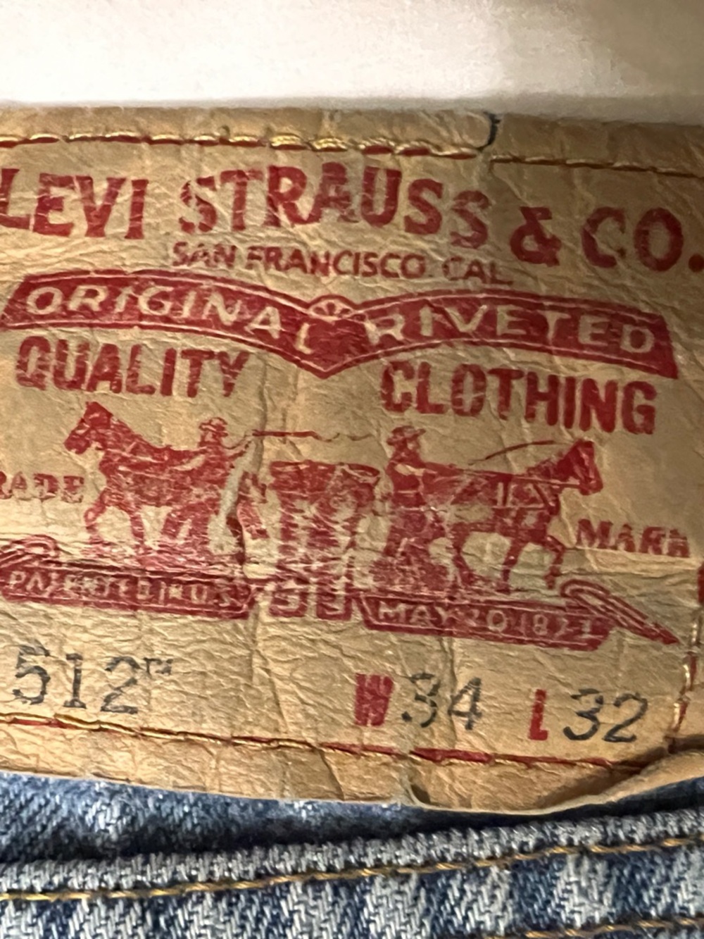 Levi's 512 Slim Fit Jeans in Light Blue Wash - Picture 11 of 14